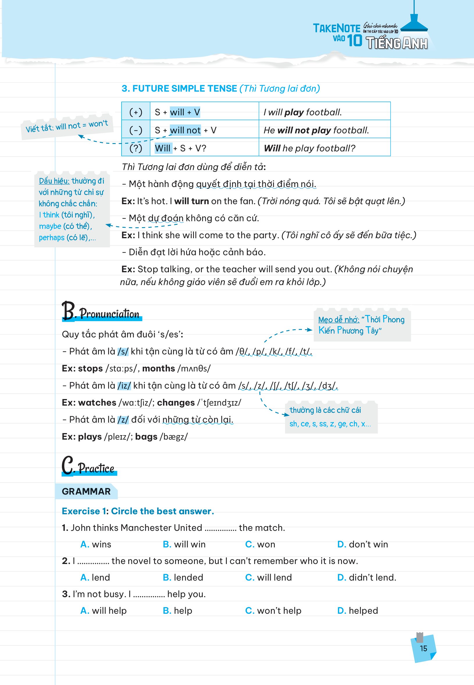Tải sách Take Note Vào 10 - Ghi Chú Nhanh Ôn Thi Cấp Tốc Vào Lớp 10 - Tiếng Anh PDF đọc ebook online, epub online, nghe sách nói audio miễn phí.