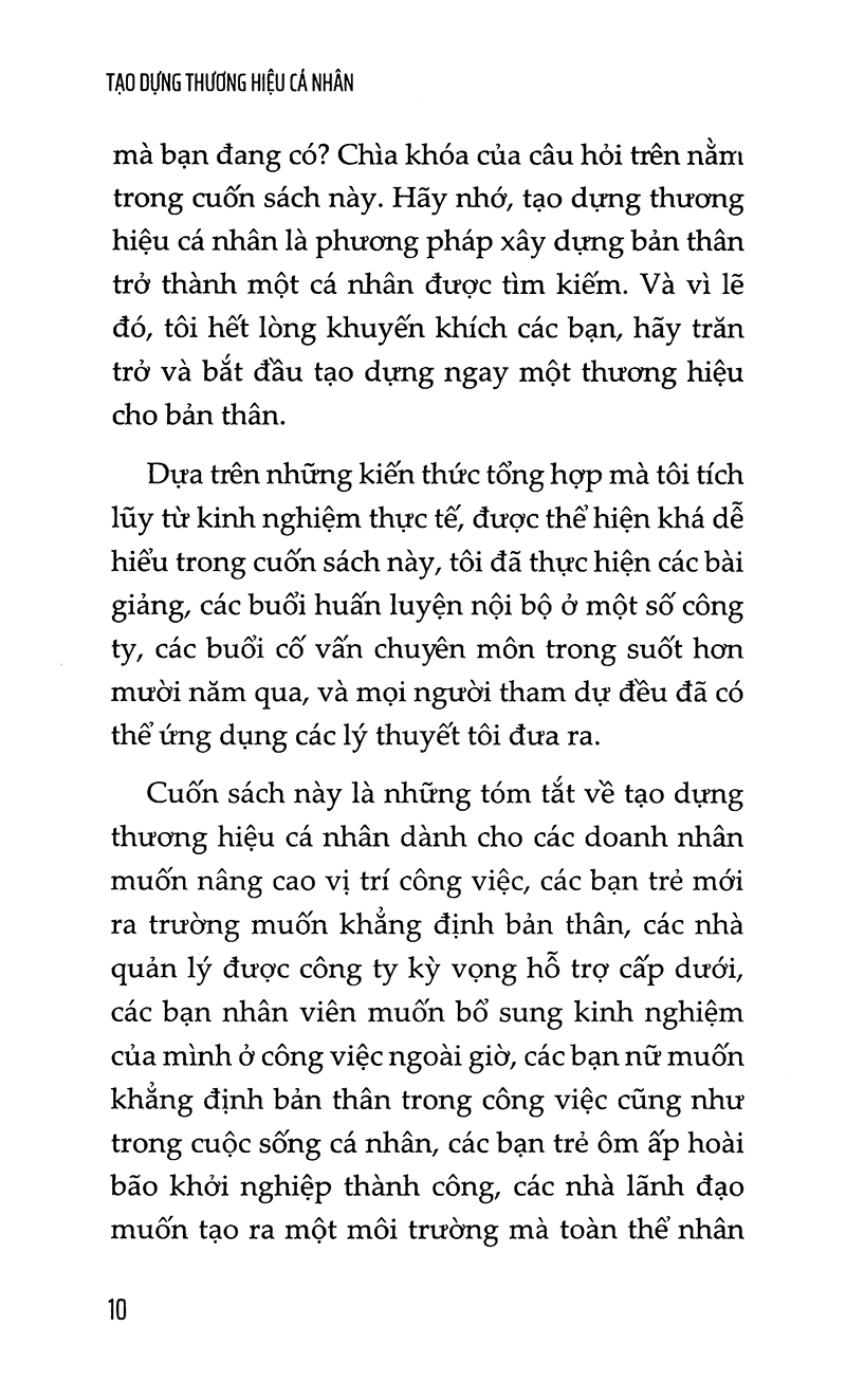 Tạo Dựng Thương Hiệu Cá Nhân PDF Tạo Dựng Thương Hiệu Cá Nhân PDF