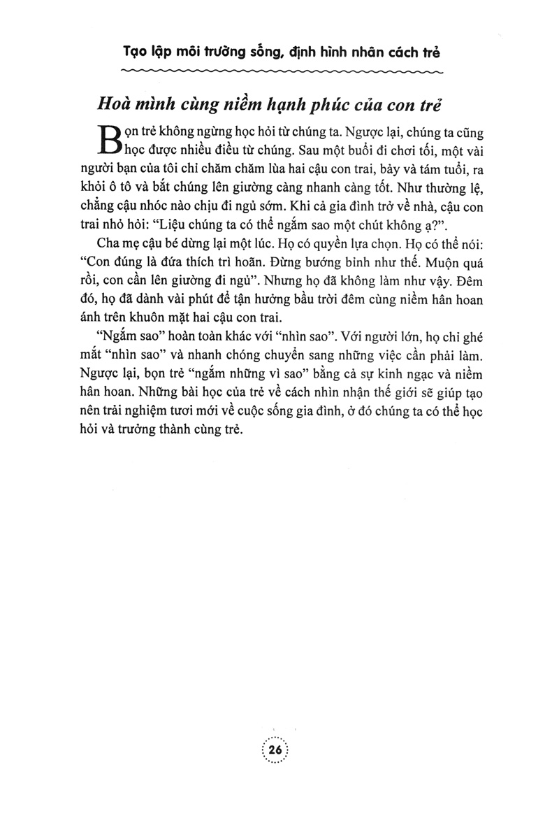 Tạo Lập Môi Trường Sống Định Hình Nhân Cách Trẻ PDF