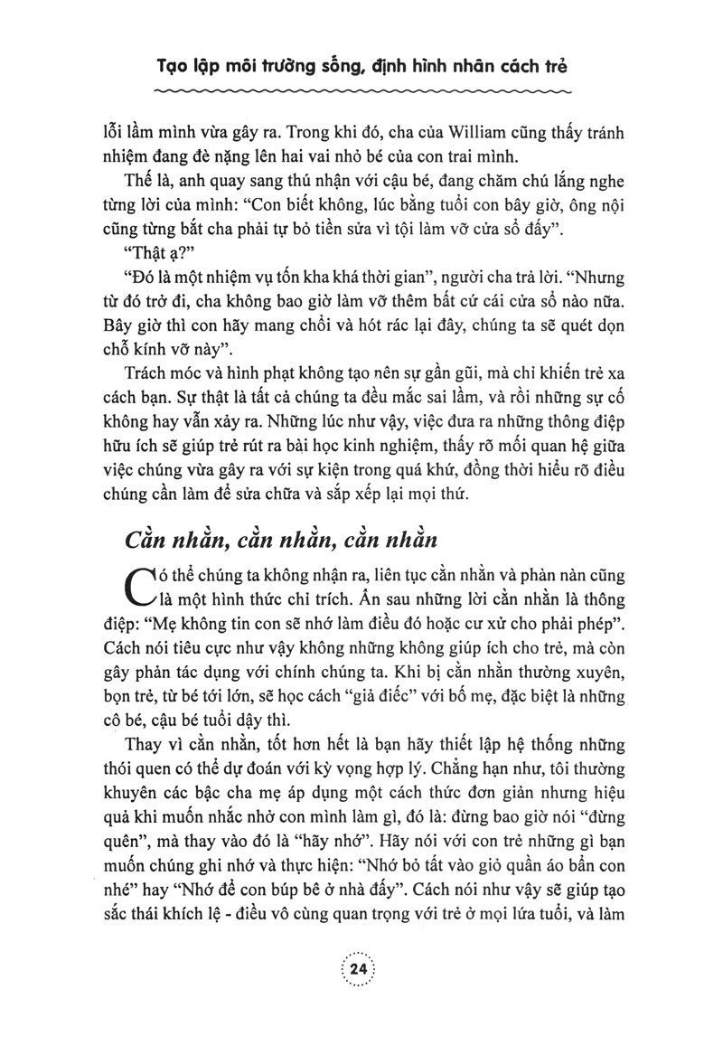 Tạo Lập Môi Trường Sống Định Hình Nhân Cách Trẻ PDF
