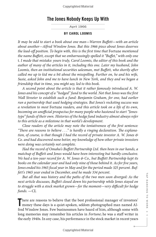 Tap Dancing to Work Warren Buffett on Practically Everything, 19662013