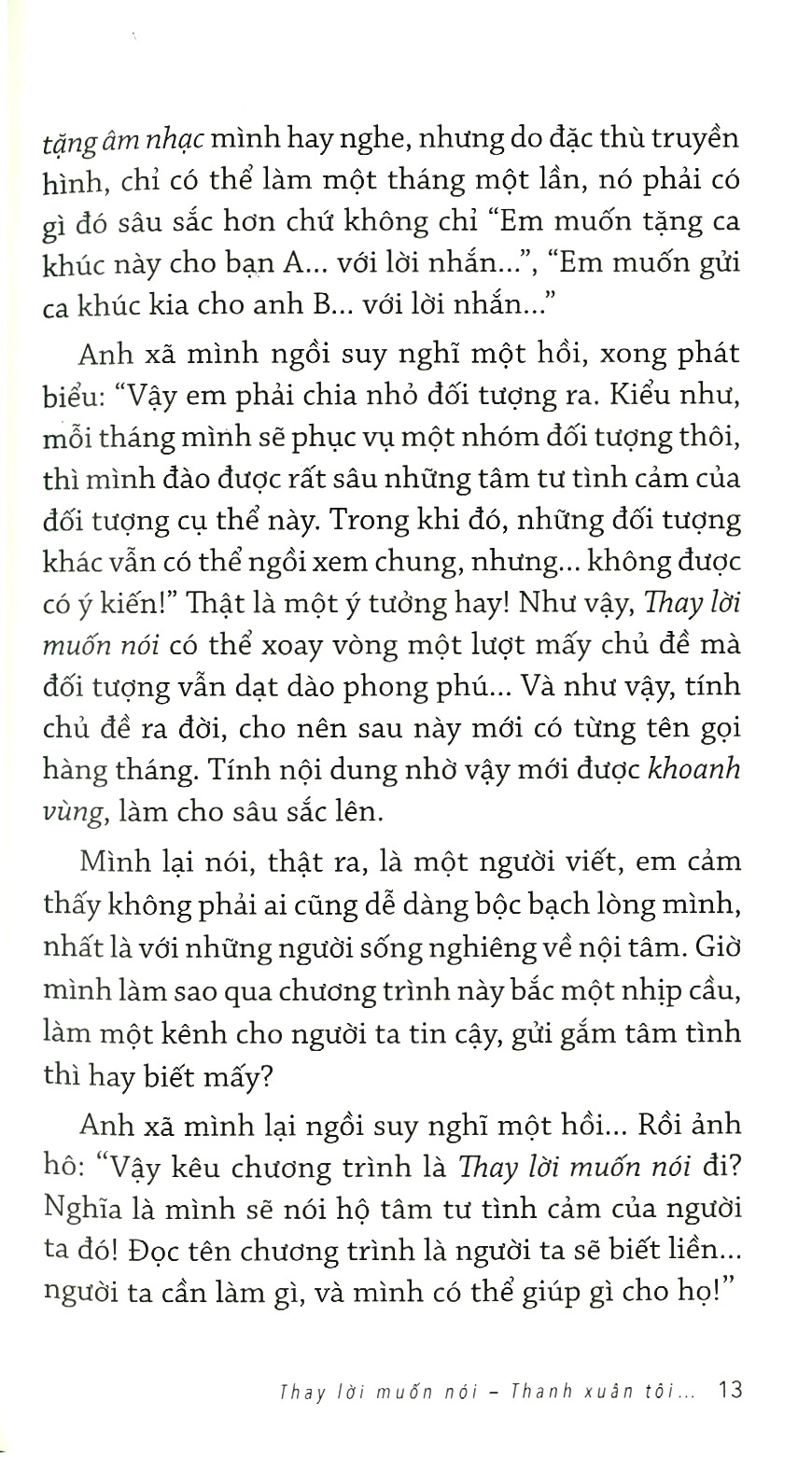 Thay Lời Muốn Nói - Thanh Xuân Tôi... - Kèm Chữ Ký Tác Giả Số Lượng Có Hạn PDF Thay Lời Muốn Nói - Thanh Xuân Tôi... - Kèm Chữ Ký Tác Giả Số Lượng Có Hạn PDF
