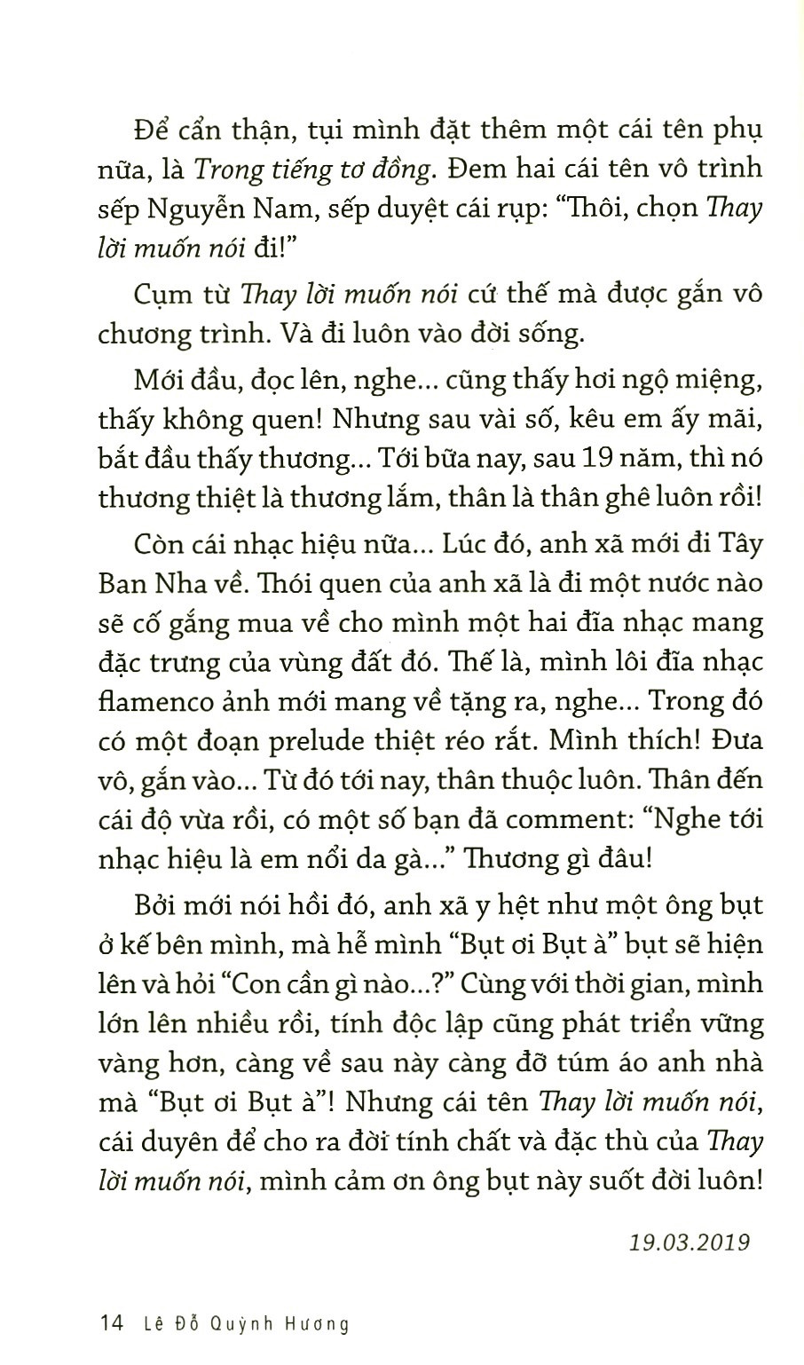 Thay Lời Muốn Nói - Thanh Xuân Tôi... - Kèm Chữ Ký Tác Giả Số Lượng Có Hạn PDF Thay Lời Muốn Nói - Thanh Xuân Tôi... - Kèm Chữ Ký Tác Giả Số Lượng Có Hạn PDF