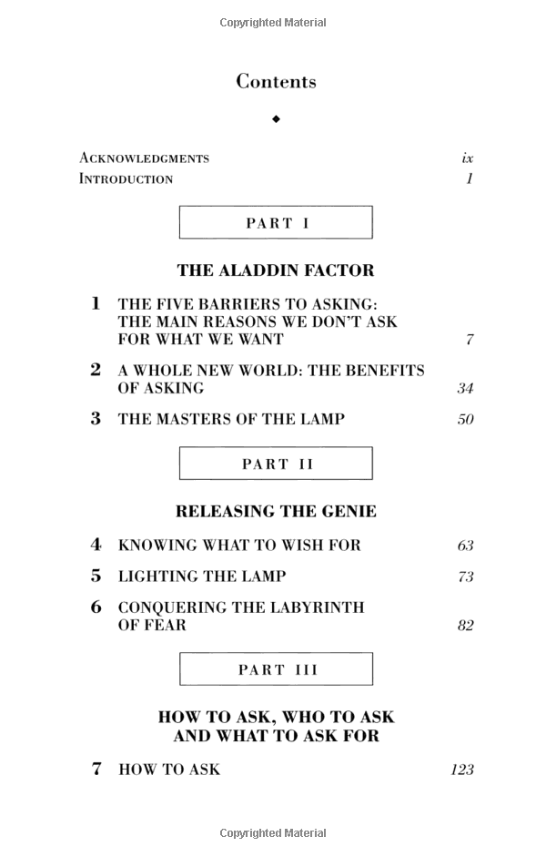 The Aladdin Factor: How To Ask For What You Want - And Get It