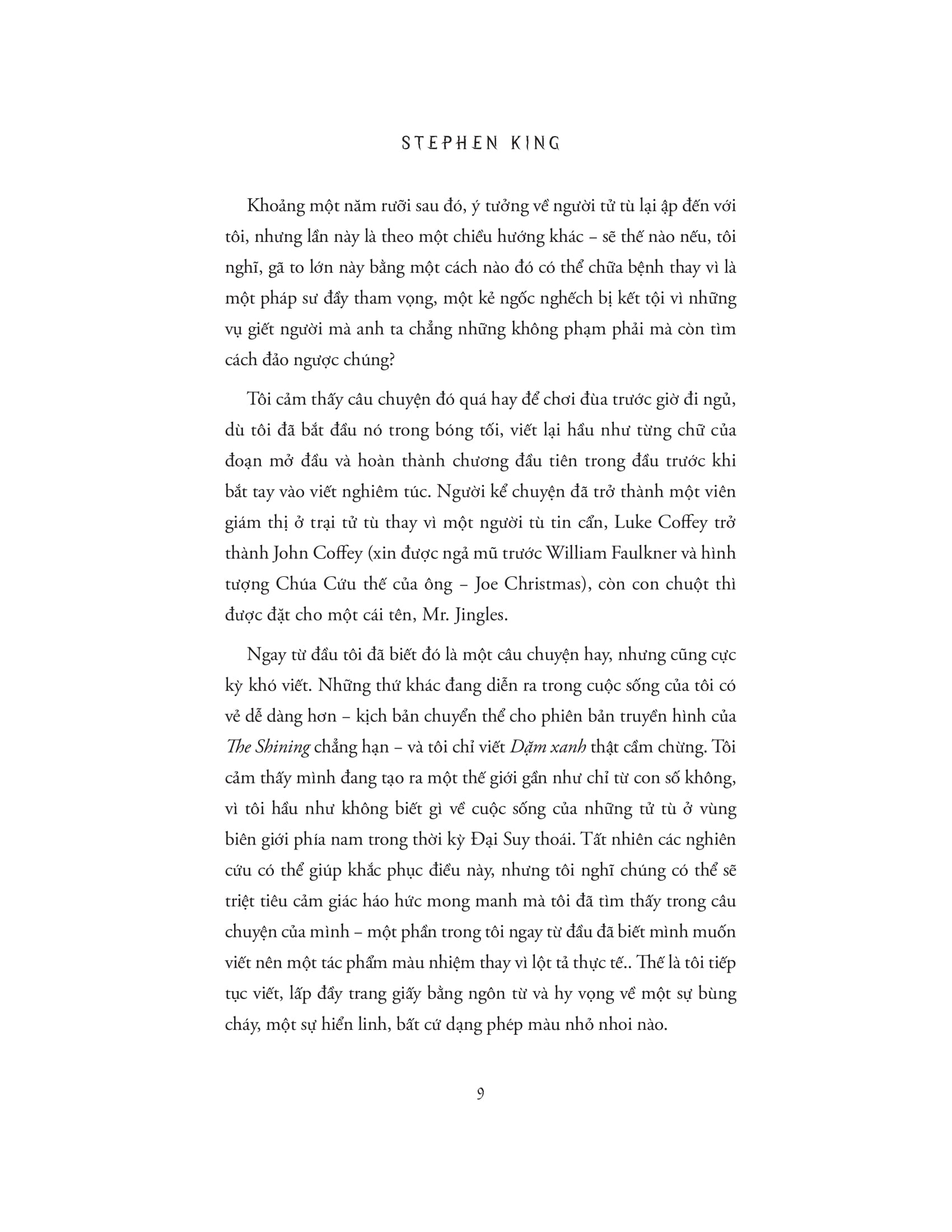 Tải sách The Green Mile - Dặm Xanh PDF đọc ebook online, epub online, nghe sách nói audio miễn phí.