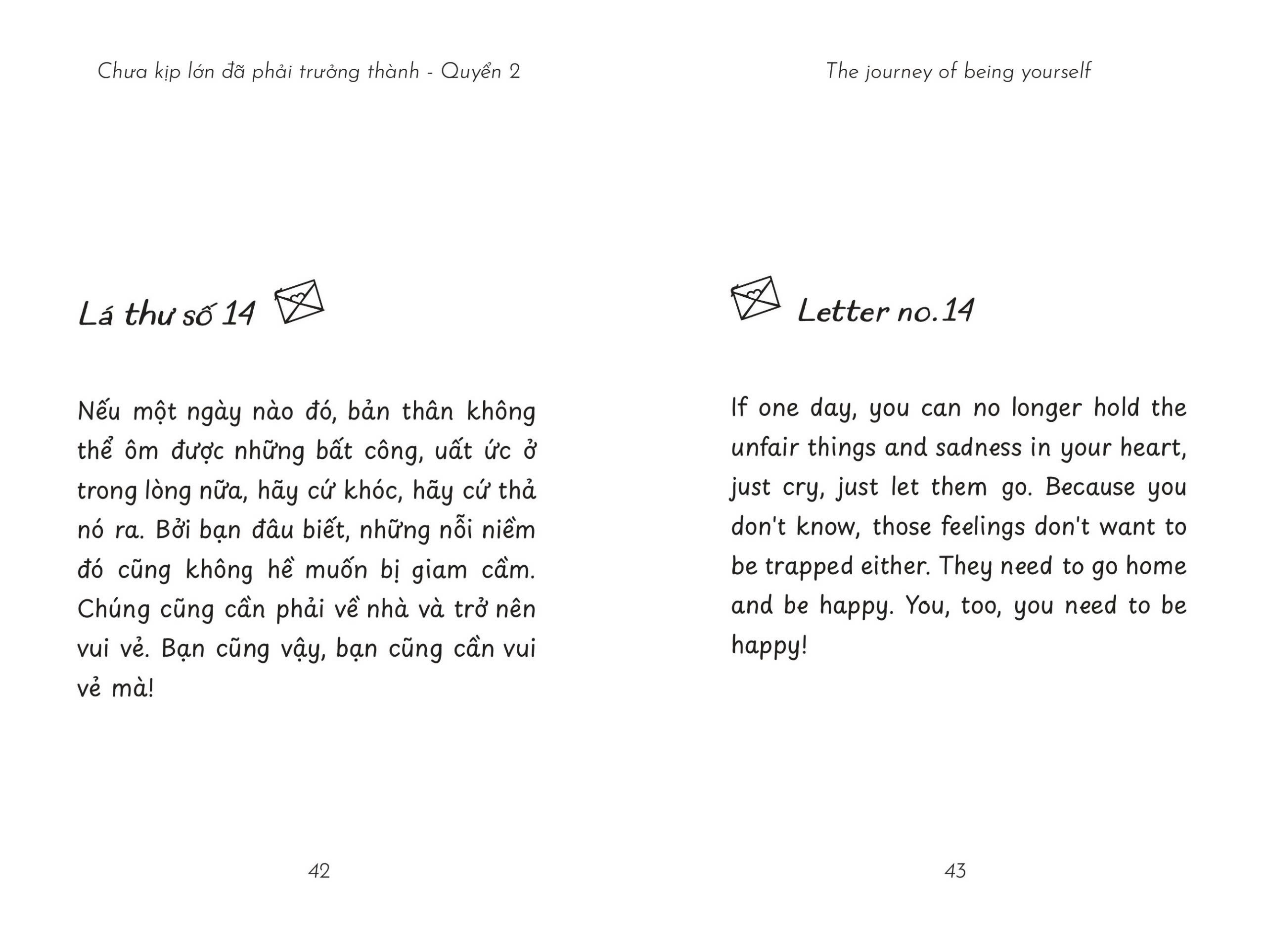 The Journey Of Being Yourself - Chưa Kịp Lớn Đã Phải Trưởng Thành - Quyển 2 - Phiên Bản Song Ngữ Việt-Anh PDF