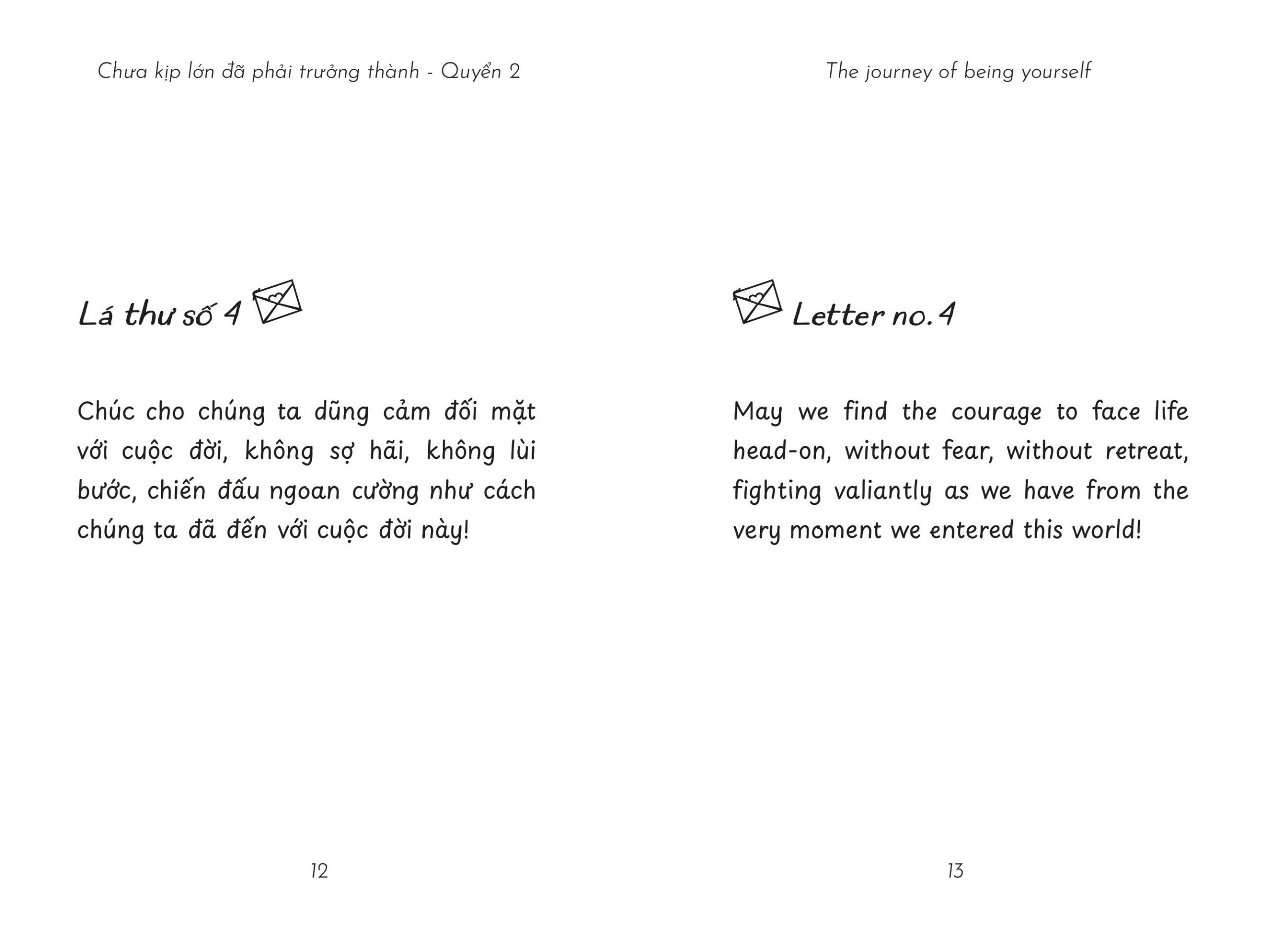 The Journey Of Being Yourself - Chưa Kịp Lớn Đã Phải Trưởng Thành - Quyển 2 - Phiên Bản Song Ngữ Việt-Anh PDF