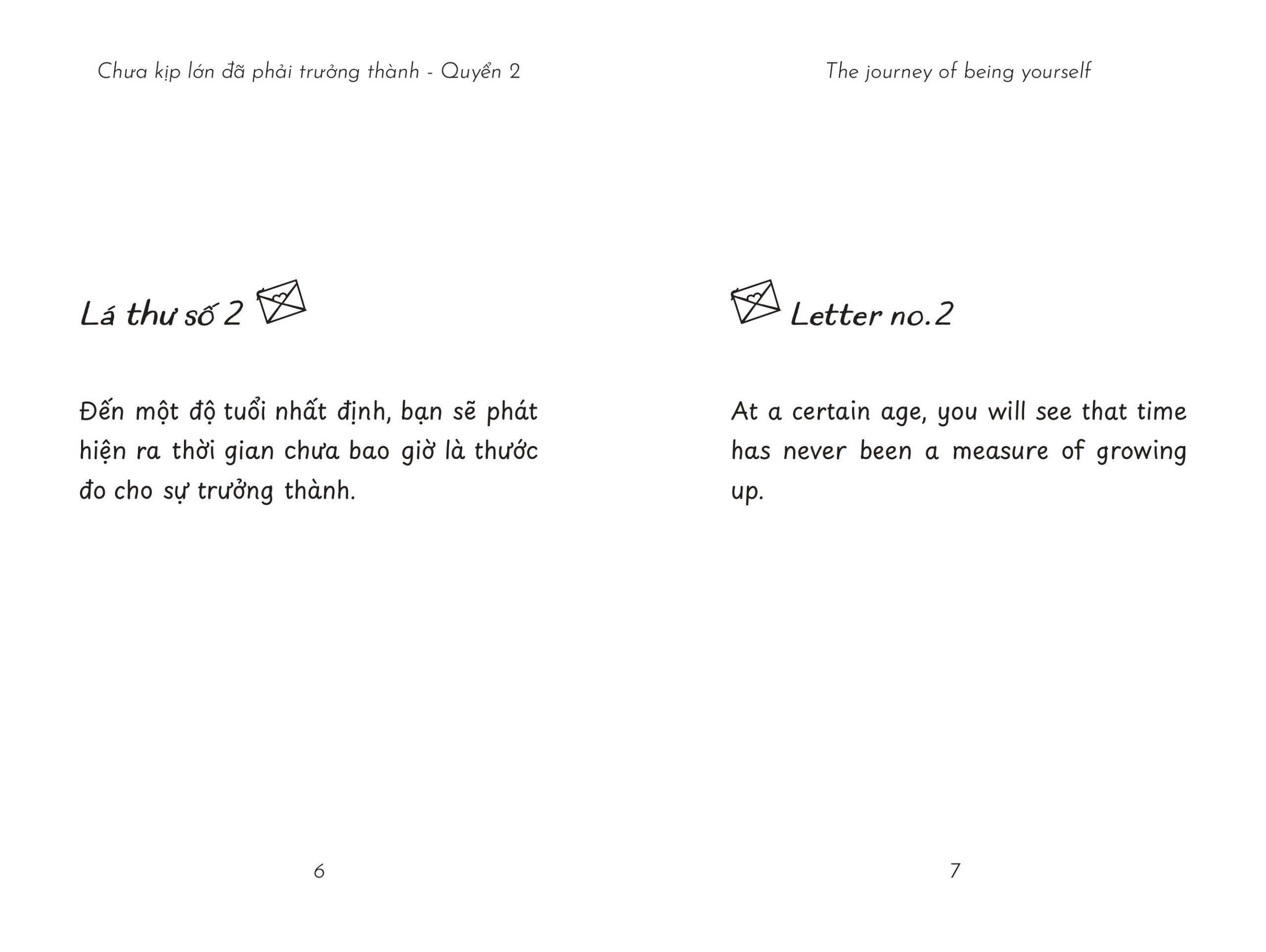 The Journey Of Being Yourself - Chưa Kịp Lớn Đã Phải Trưởng Thành - Quyển 2 - Phiên Bản Song Ngữ Việt-Anh PDF