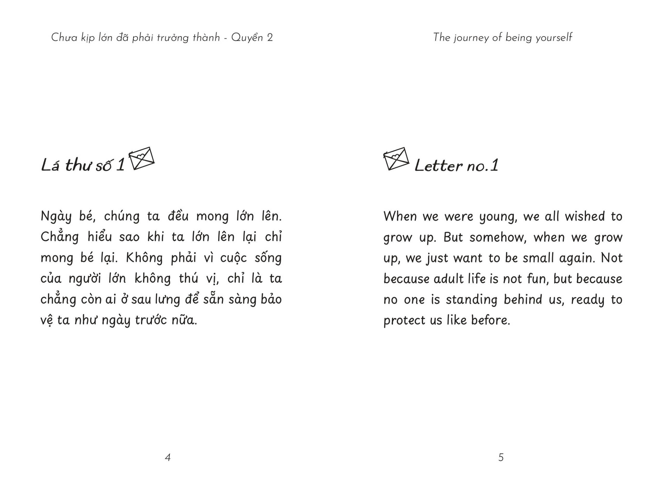 The Journey Of Being Yourself - Chưa Kịp Lớn Đã Phải Trưởng Thành - Quyển 2 - Phiên Bản Song Ngữ Việt-Anh PDF