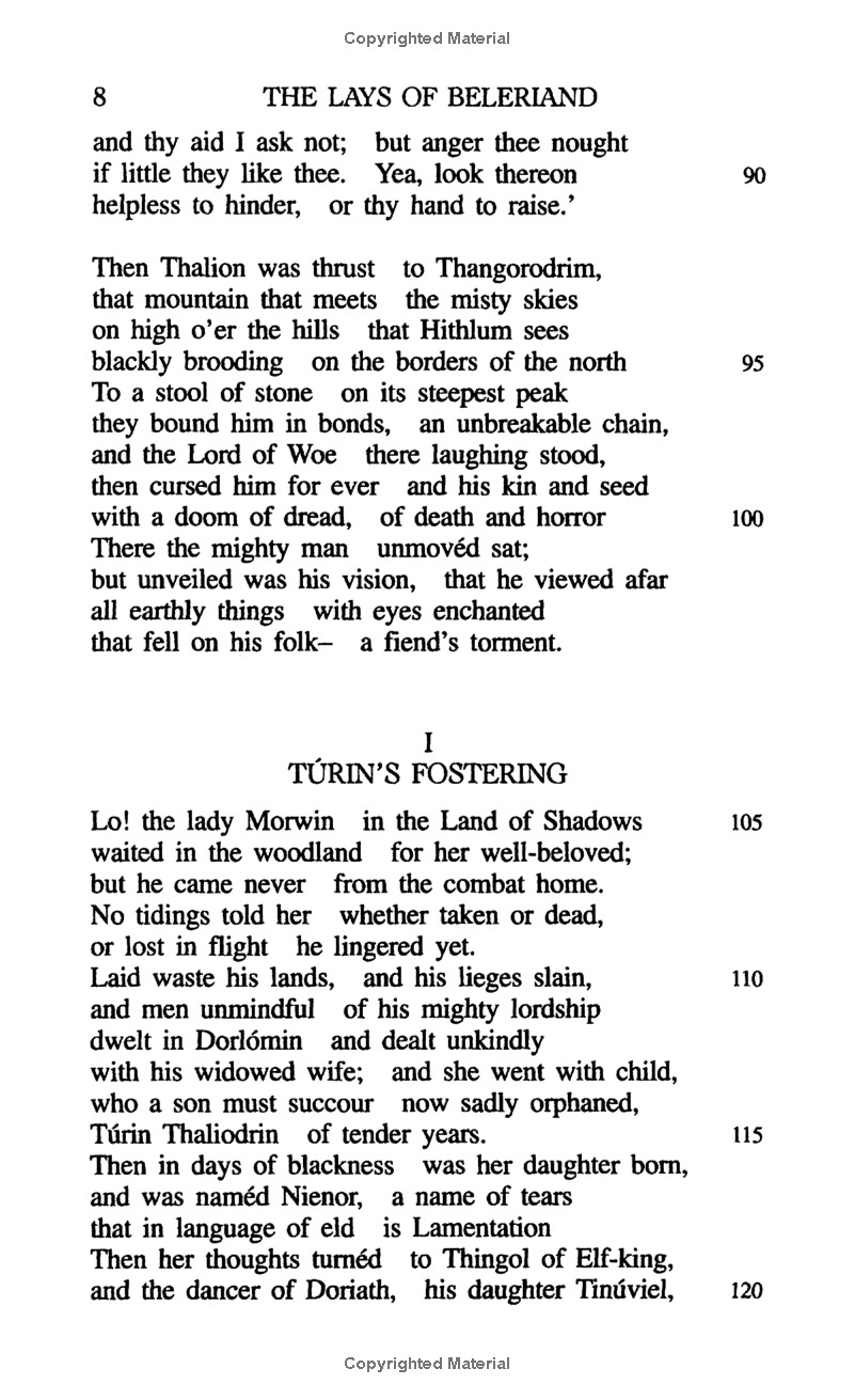 The Lays Of Beleriand