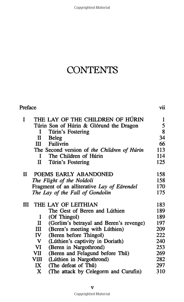 The Lays Of Beleriand