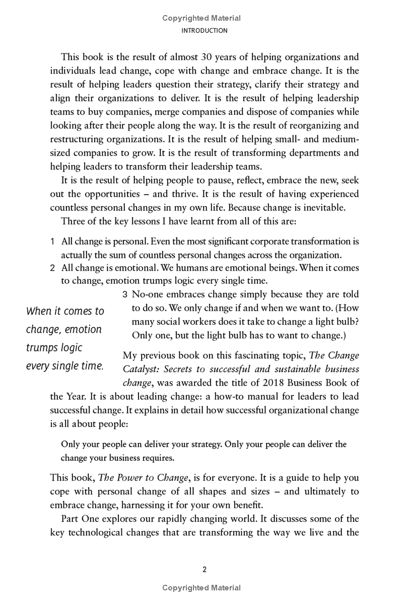 The Power To Change How To Harness Change To Make It Work For You