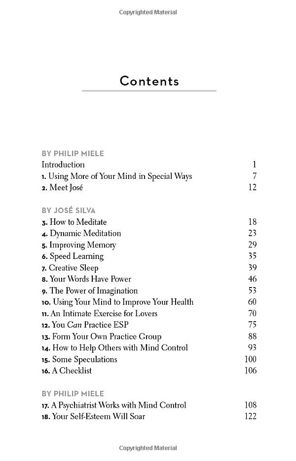 The Silva Mind Control Method PDF đọc ebook online, epub online, nghe sách nói audio miễn phí. The Silva Mind Control Method PDF đọc ebook online, epub online, nghe sách nói audio miễn phí.