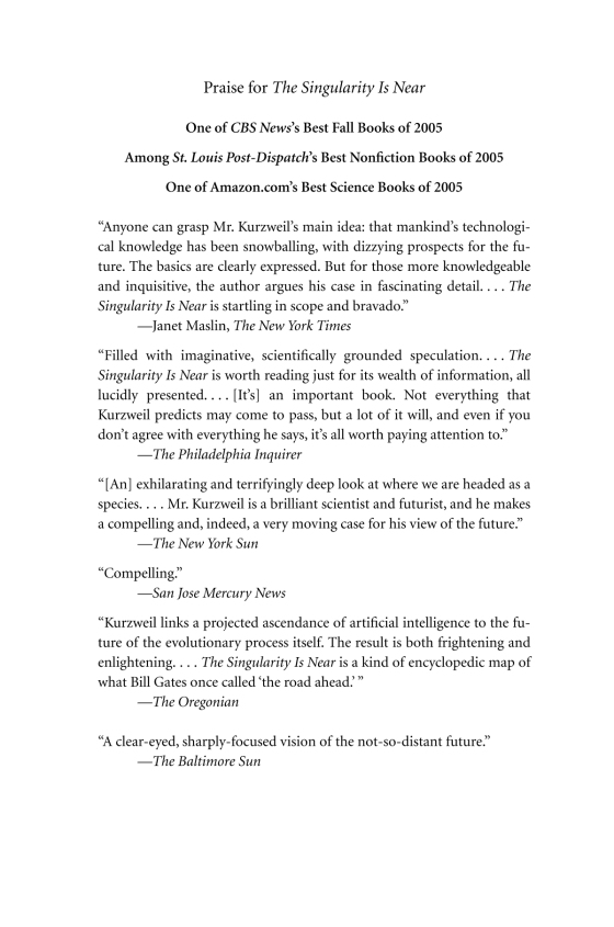 The Singularity Is Near PDF đọc ebook online, epub online, nghe sách nói audio miễn phí. The Singularity Is Near PDF đọc ebook online, epub online, nghe sách nói audio miễn phí.