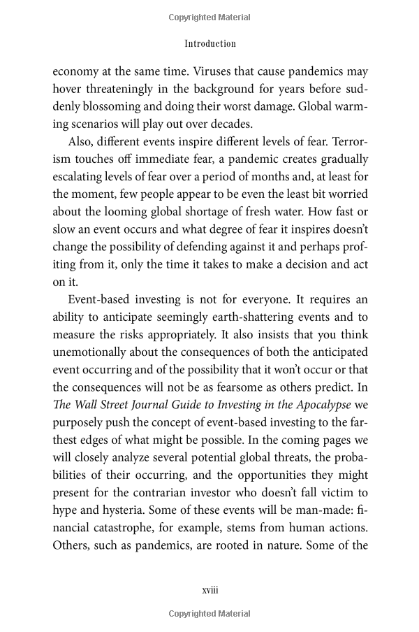 The Wall Street Journal Guide To Investing In The Apocalypse Make