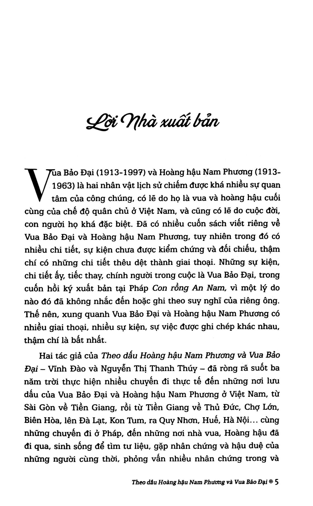 Theo Dấu Hoàng Hậu Nam Phương Và Vua Bảo Đại PDF Theo Dấu Hoàng Hậu Nam Phương Và Vua Bảo Đại PDF