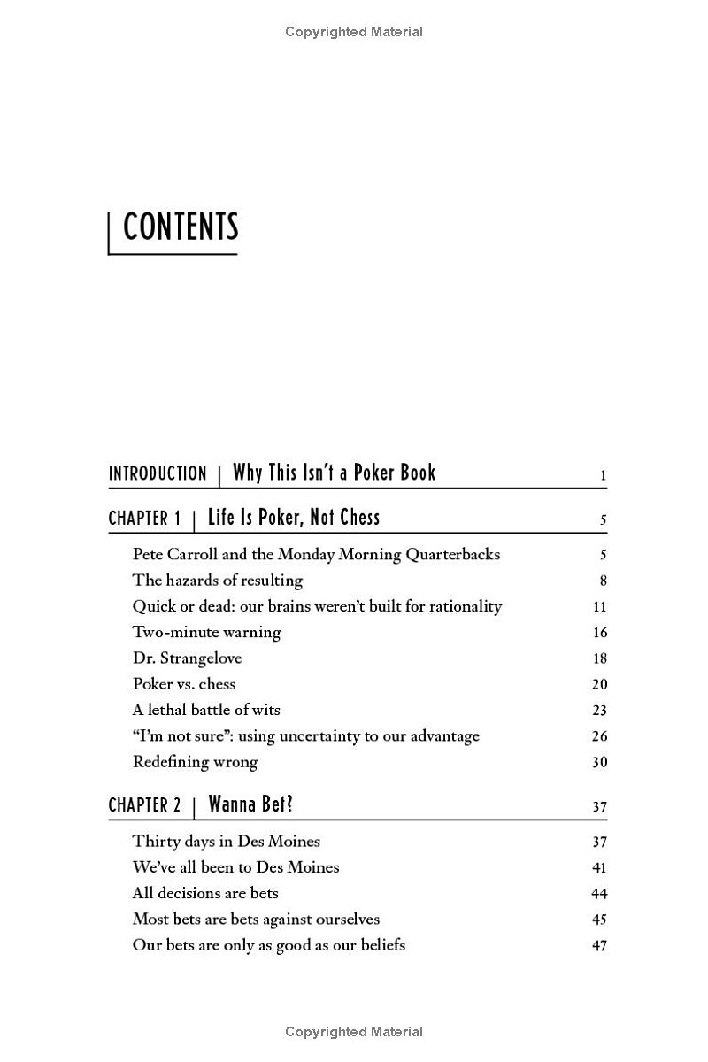 Thinking In Bets PDF đọc ebook online, epub online, nghe sách nói audio miễn phí. Thinking In Bets PDF đọc ebook online, epub online, nghe sách nói audio miễn phí.