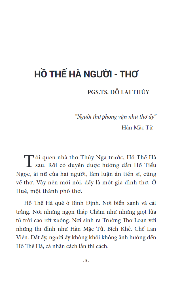 Tải sách Thơ Hồ Thế Hà & Giấc Mơ Cỏ Hát - Chuyên Luận PDF đọc ebook online, epub online, nghe sách nói audio miễn phí.