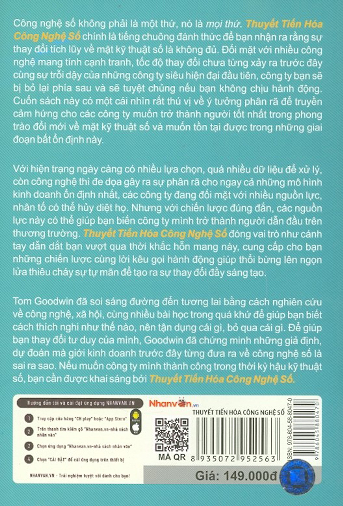 Thuyết Tiến Hóa Công Nghệ Số PDF đọc ebook online, epub online, nghe sách nói audio miễn phí. Thuyết Tiến Hóa Công Nghệ Số PDF đọc ebook online, epub online, nghe sách nói audio miễn phí.