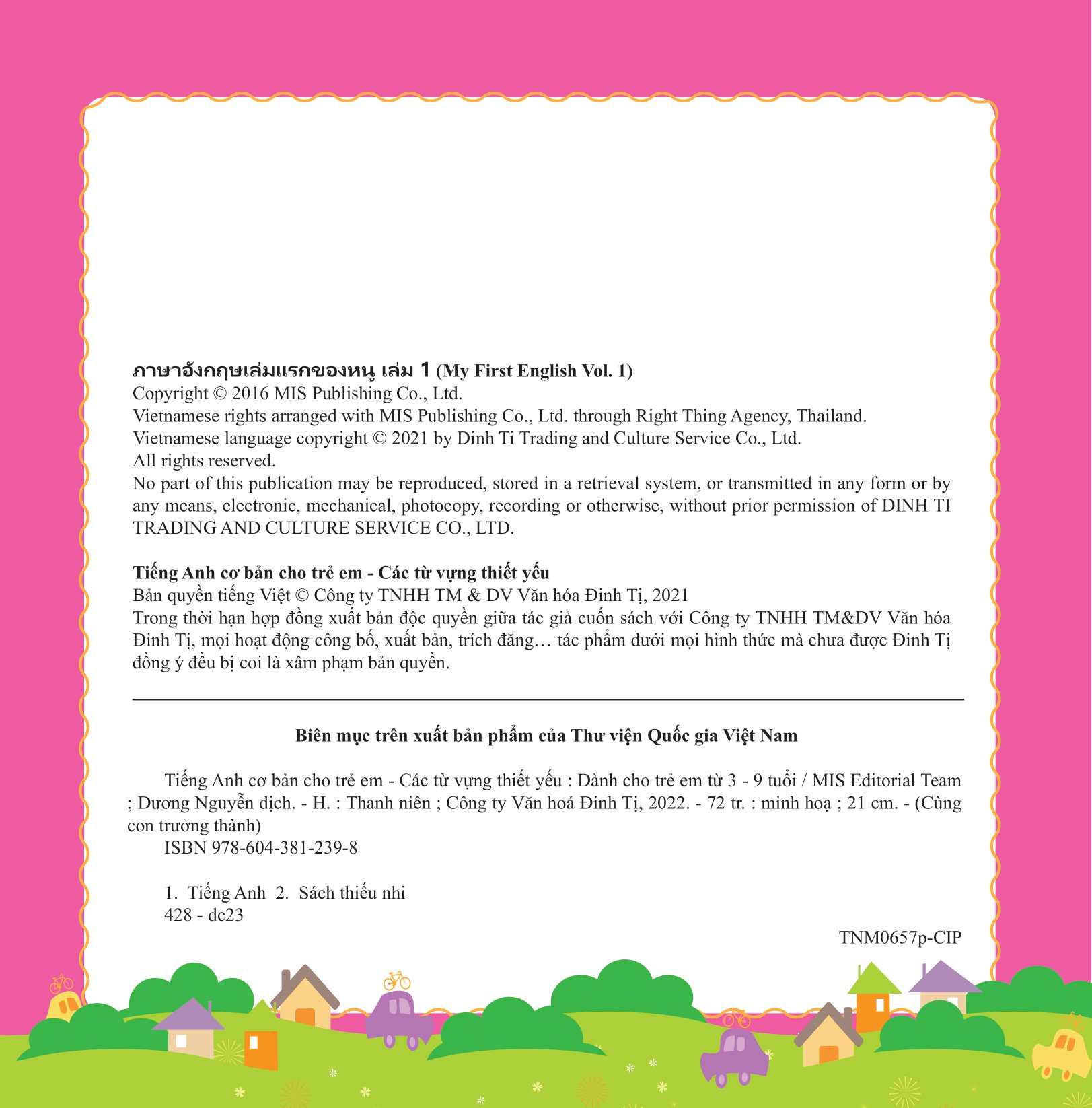 Tiếng Anh Cơ Bản Cho Trẻ Em - Các Từ Vựng Thiết Yếu PDF đọc ebook online, epub online, nghe sách nói audio miễn phí.