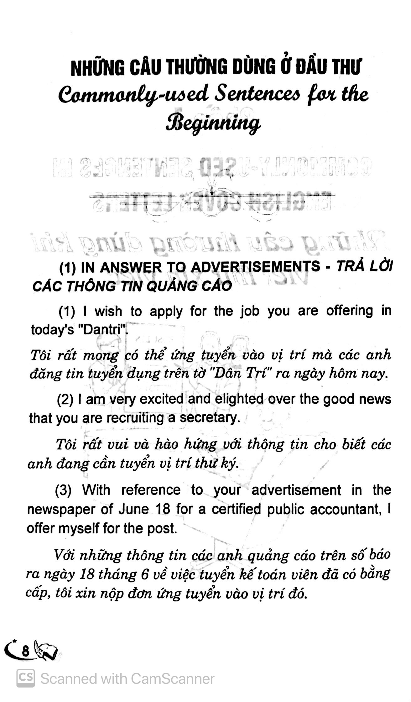 Tiếng Anh Thực Dụng - Cẩm Nang Viết Thư Xin Việc PDF