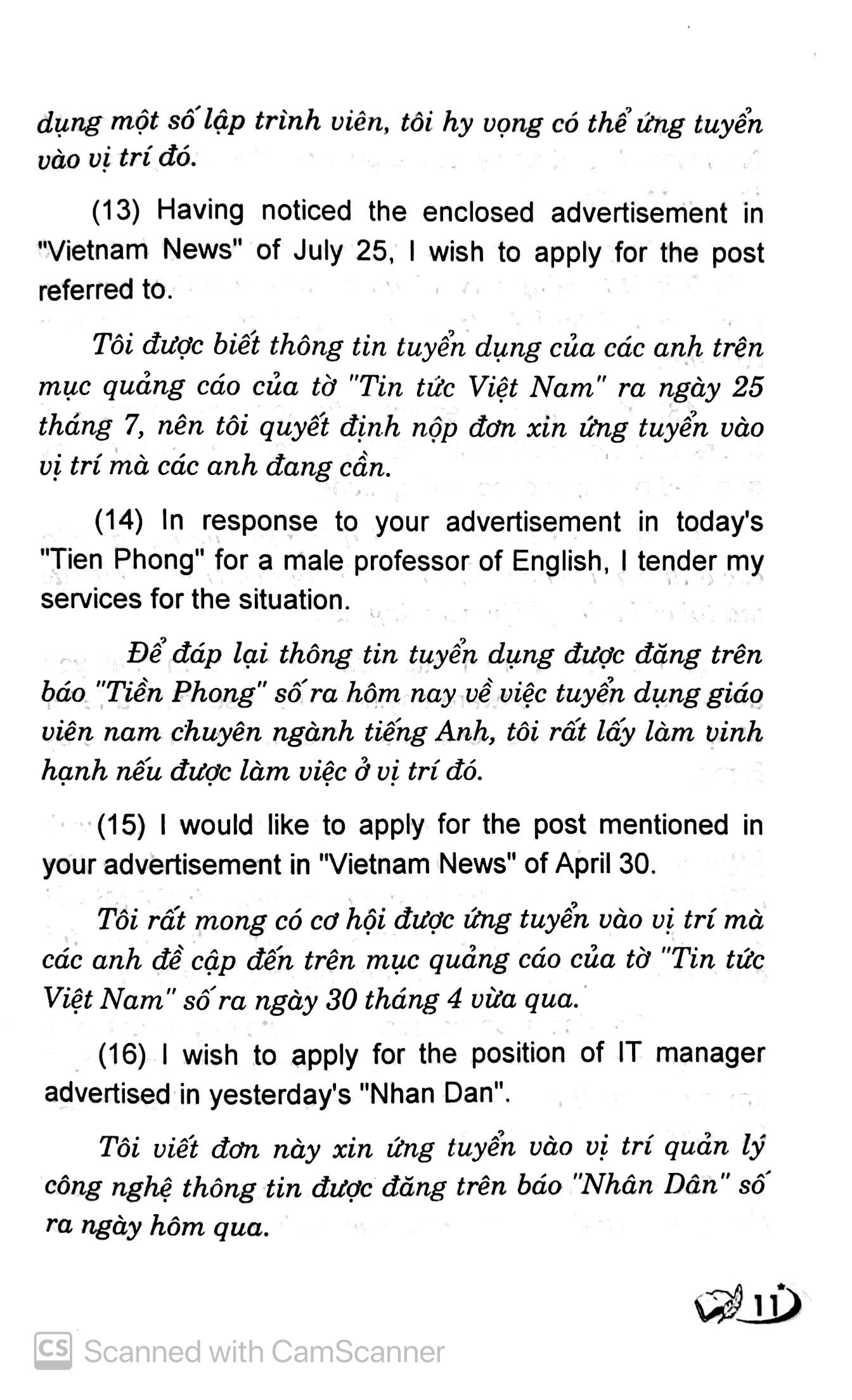Tiếng Anh Thực Dụng - Cẩm Nang Viết Thư Xin Việc PDF
