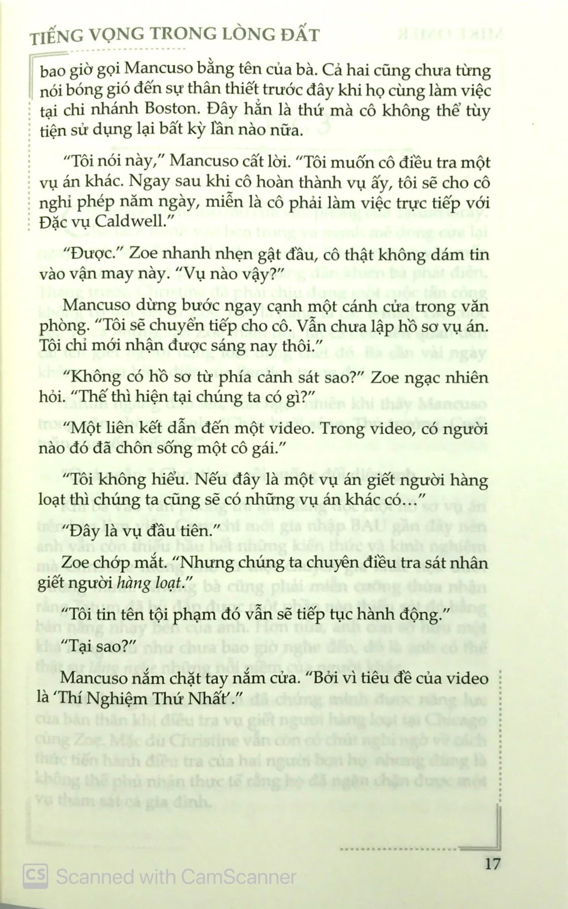 Tiếng Vọng Trong Lòng Đất PDF đọc ebook online, epub online, nghe sách nói audio miễn phí.