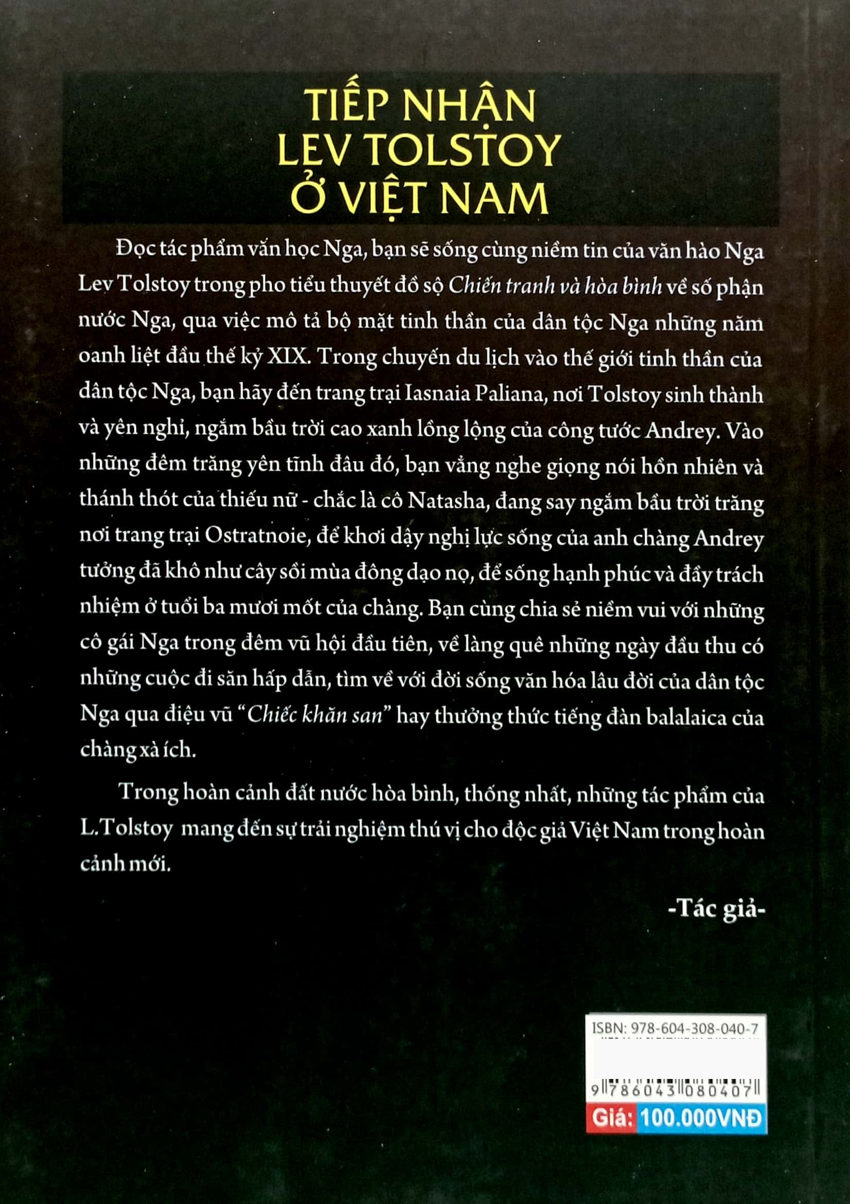 Tiếp Nhận Levtolstoy Ở Việt Nam PDF