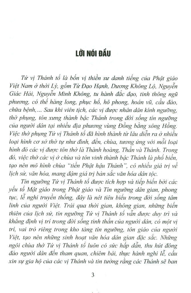 Tín Ngưỡng Thờ Tứ Vị Thánh Tổ Ở Vùng Đồng Bằng Sông Hồng PDF Tín Ngưỡng Thờ Tứ Vị Thánh Tổ Ở Vùng Đồng Bằng Sông Hồng PDF