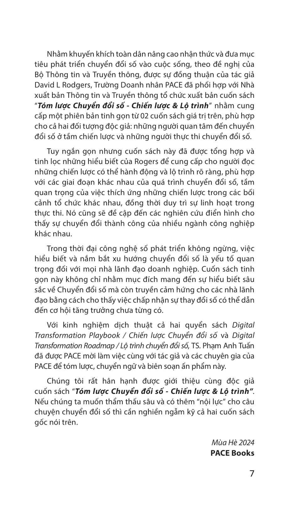 Tóm Lược Chuyển Đổi Số - Chiến Lược Và Lộ Trình PDF Tóm Lược Chuyển Đổi Số - Chiến Lược Và Lộ Trình PDF
