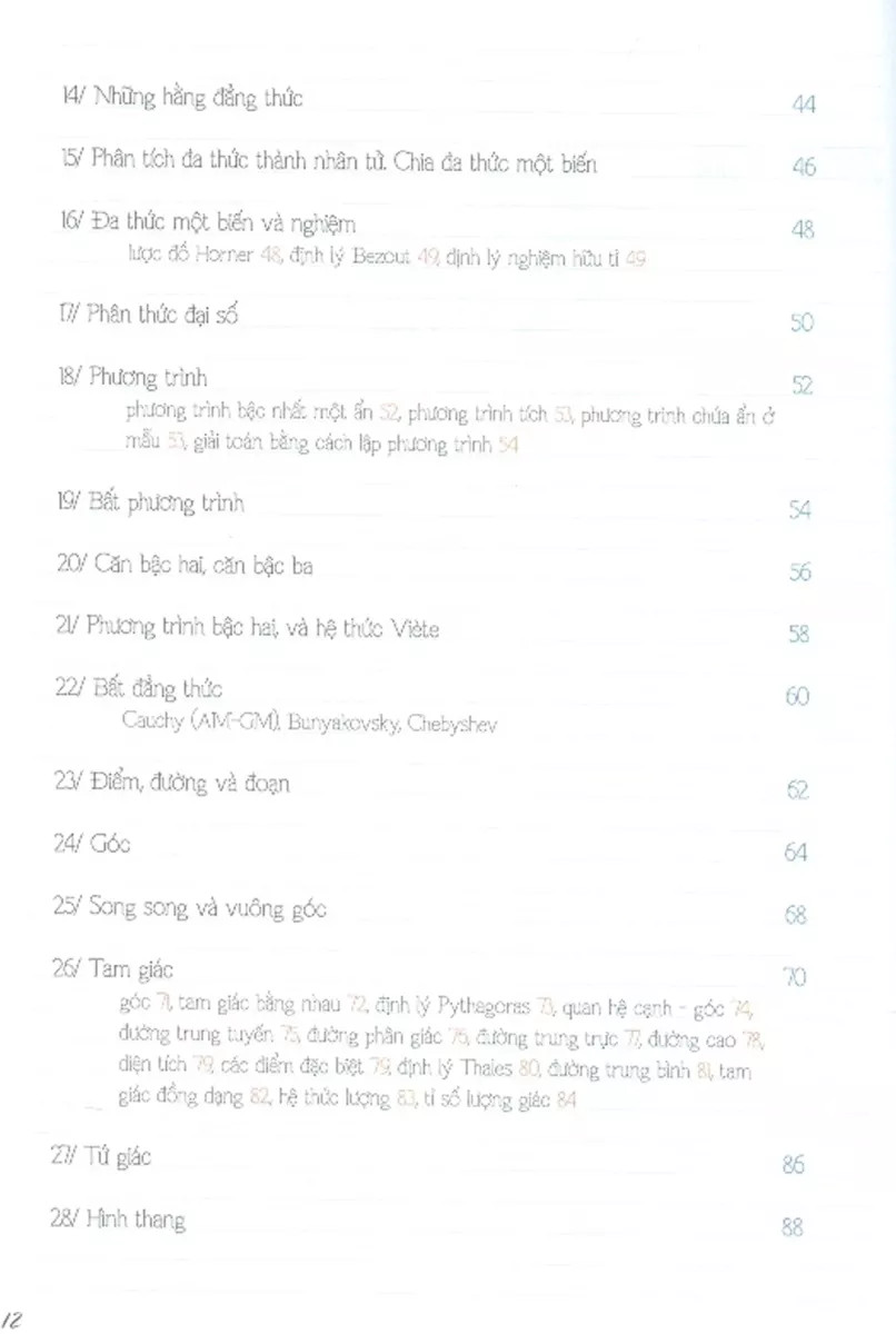 Tóm Tắt Kiến Thức Toán Phổ Thông PDF đọc ebook online, epub online, nghe sách nói audio miễn phí.