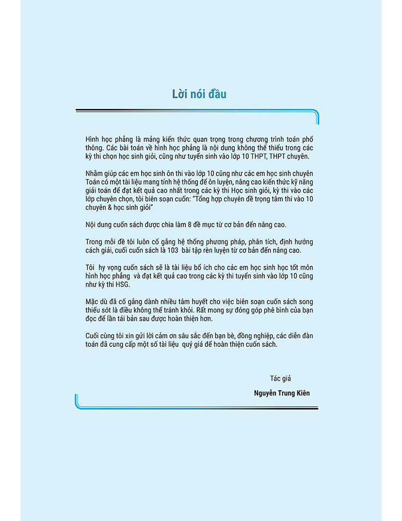 Tổng Hợp Chuyên Đề Trọng Tâm Thi Vào 10 Chuyên Và Học Sinh Giỏi - Hình Học 9 PDF đọc ebook online, epub online, nghe sách nói audio miễn phí. Tải sách Tổng Hợp Chuyên Đề Trọng Tâm Thi Vào 10 Chuyên Và Học Sinh Giỏi - Hình Học 9 PDF đọc ebook online, epub online, nghe sách nói audio miễn phí.