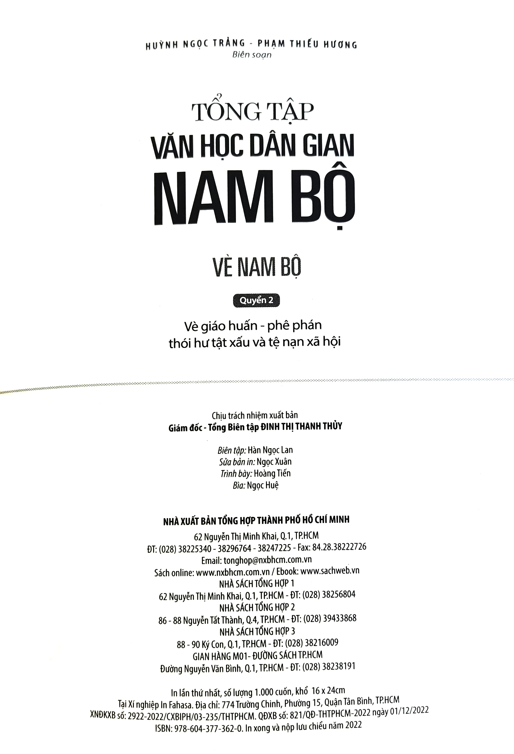 Bộ Tổng Tập Văn Học Dân Gian Nam Bộ - Vè Nam Bộ - Quyển 2: Vè Giáo Huấn - Phê Phán Thói Hư Tật Xấu Và Tệ Nạn Xã Hội PDF Bộ Tổng Tập Văn Học Dân Gian Nam Bộ - Vè Nam Bộ - Quyển 2: Vè Giáo Huấn - Phê Phán Thói Hư Tật Xấu Và Tệ Nạn Xã Hội PDF
