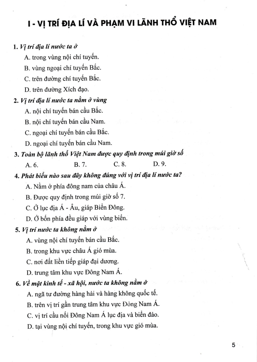 Trắc Nghiệm Địa Lí 8 (Dùng Chung Cho Các Bộ SGK Hiện Hành) PDF đọc ebook online, epub online, nghe sách nói audio miễn phí.