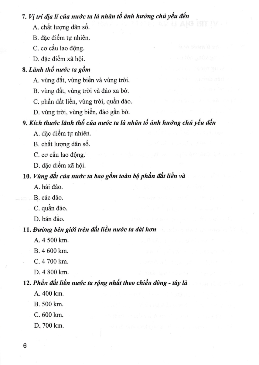 Trắc Nghiệm Địa Lí 8 (Dùng Chung Cho Các Bộ SGK Hiện Hành) PDF đọc ebook online, epub online, nghe sách nói audio miễn phí.