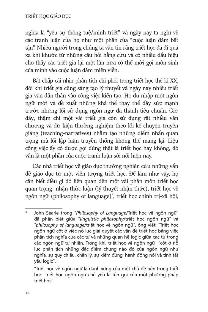 Triết Học Giáo Dục - Philosophy Of Education PDF Triết Học Giáo Dục - Philosophy Of Education PDF
