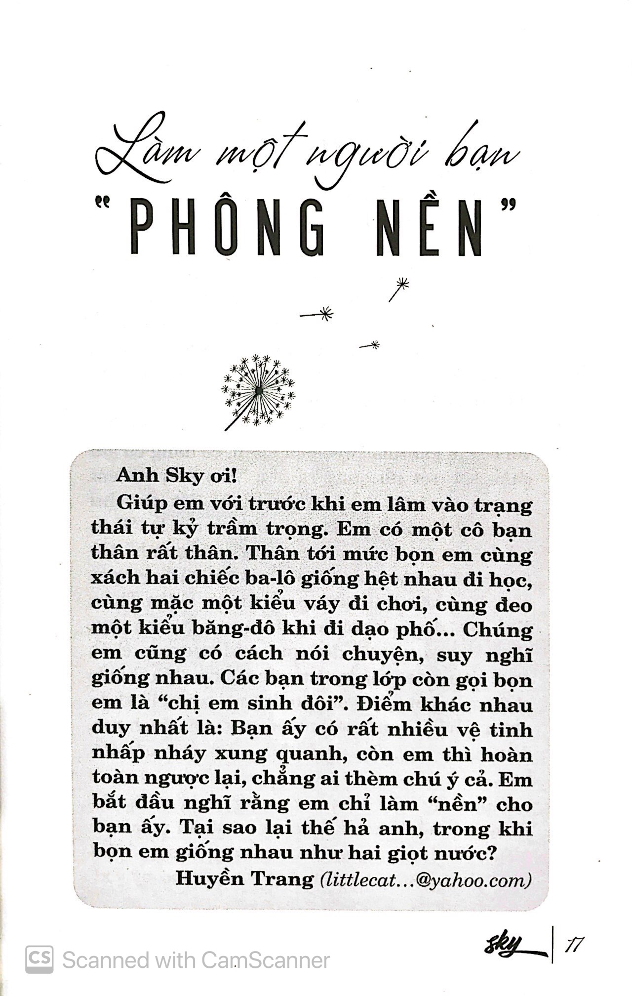 Trò Chuyện Cùng Sky - Yêu Một Bầu Trời Khác PDF đọc ebook online, epub online, nghe sách nói audio miễn phí.
