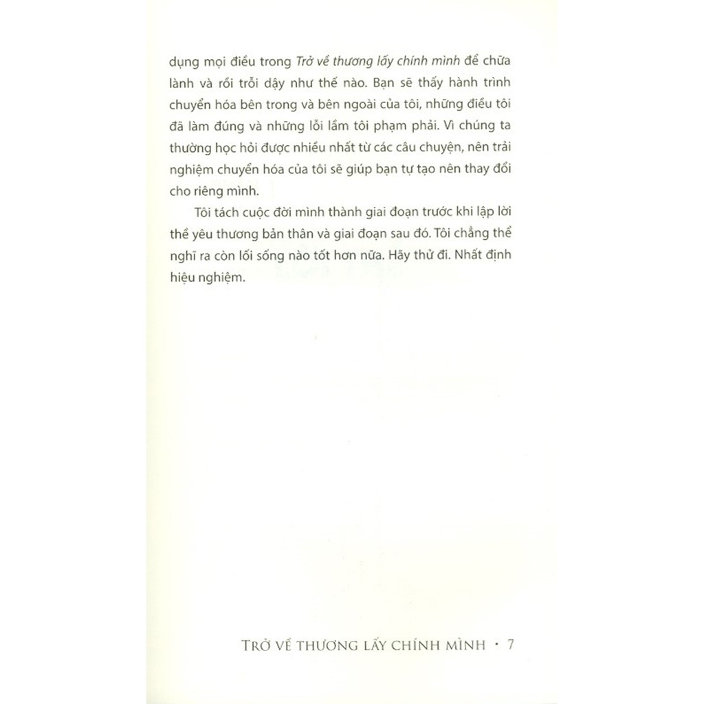 Trở Về Thương Lấy Chính Mình PDF đọc ebook online, epub online, nghe sách nói audio miễn phí.