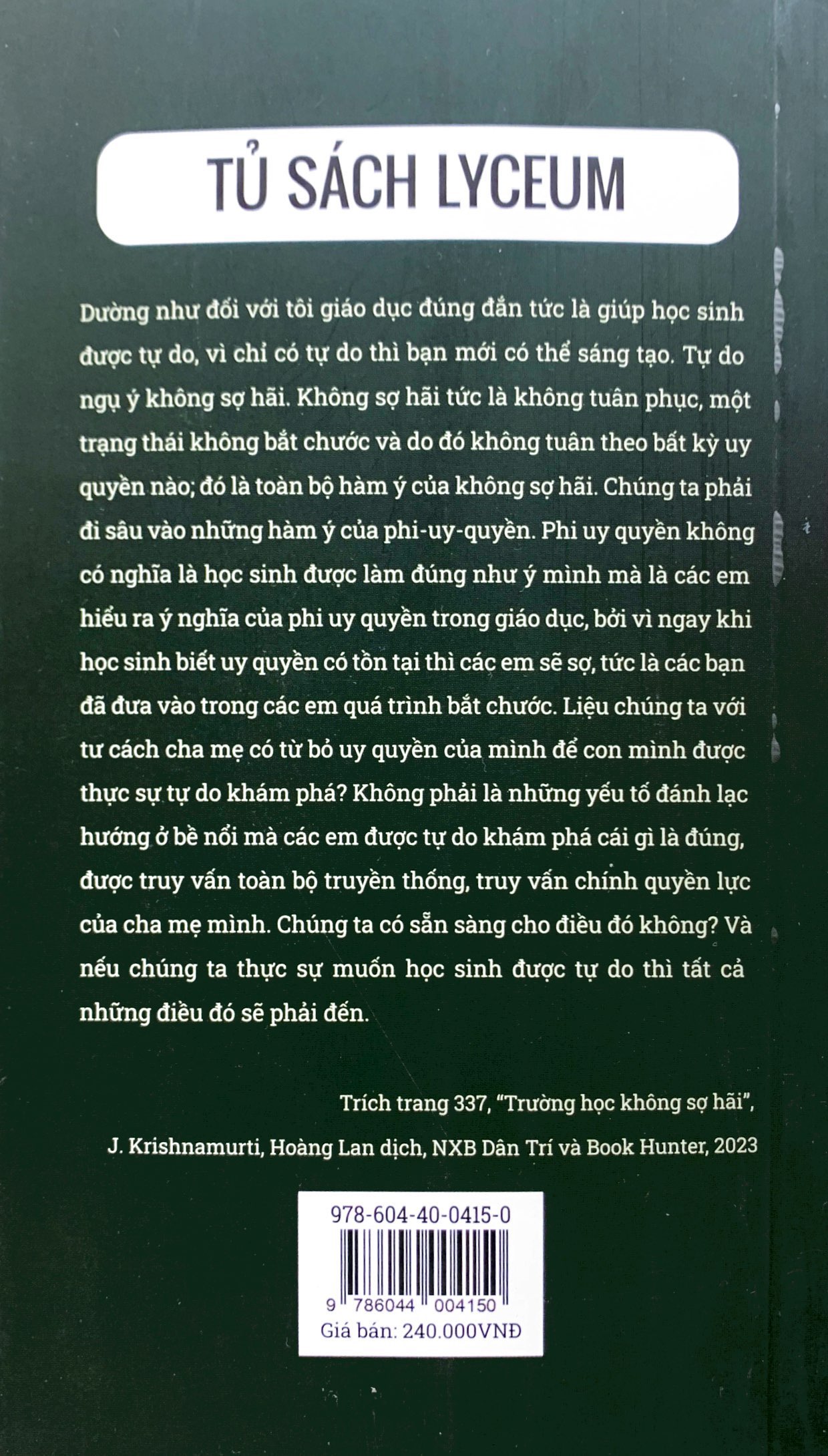Trường Học Không Sợ Hãi - Đàm Thoại Với Giáo Viên Và Phụ Huynh PDF đọc ebook online, epub online, nghe sách nói audio miễn phí. Tải sách Trường Học Không Sợ Hãi - Đàm Thoại Với Giáo Viên Và Phụ Huynh PDF đọc ebook online, epub online, nghe sách nói audio miễn phí.