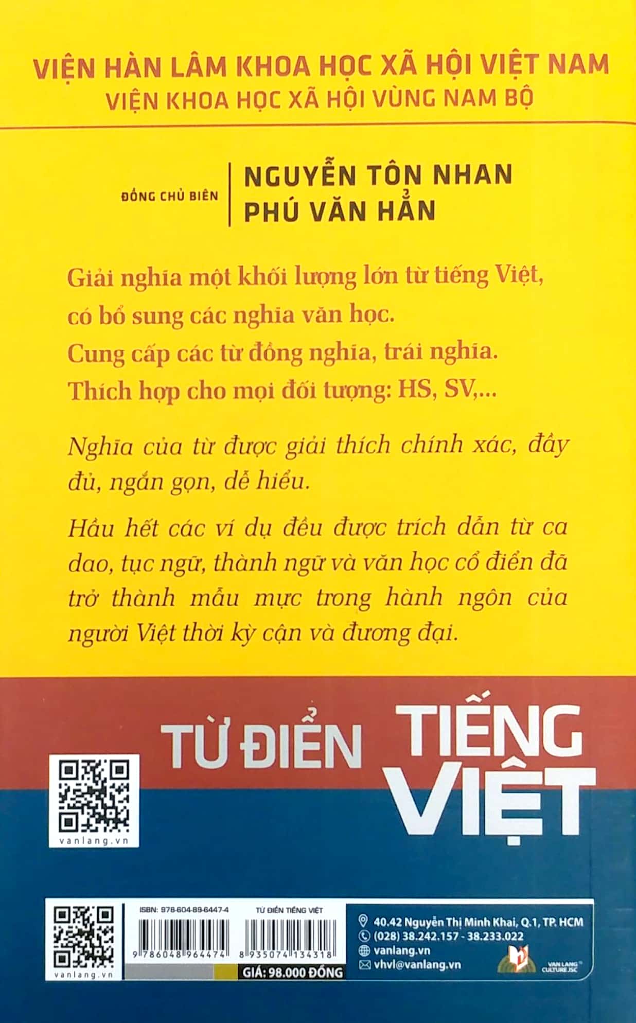 Từ Điển Tiếng Việt PDF đọc ebook online, epub online, nghe sách nói audio miễn phí.