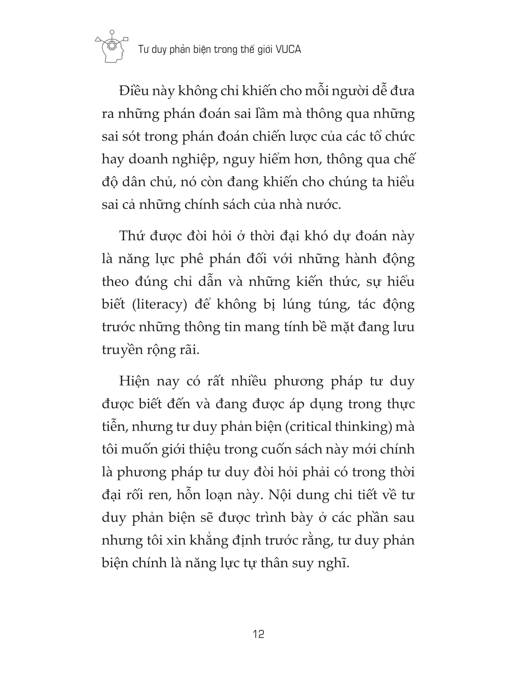 Tư Duy Phản Biện Trong Thế Giới VUCA PDF đọc ebook online, epub online, nghe sách nói audio miễn phí.