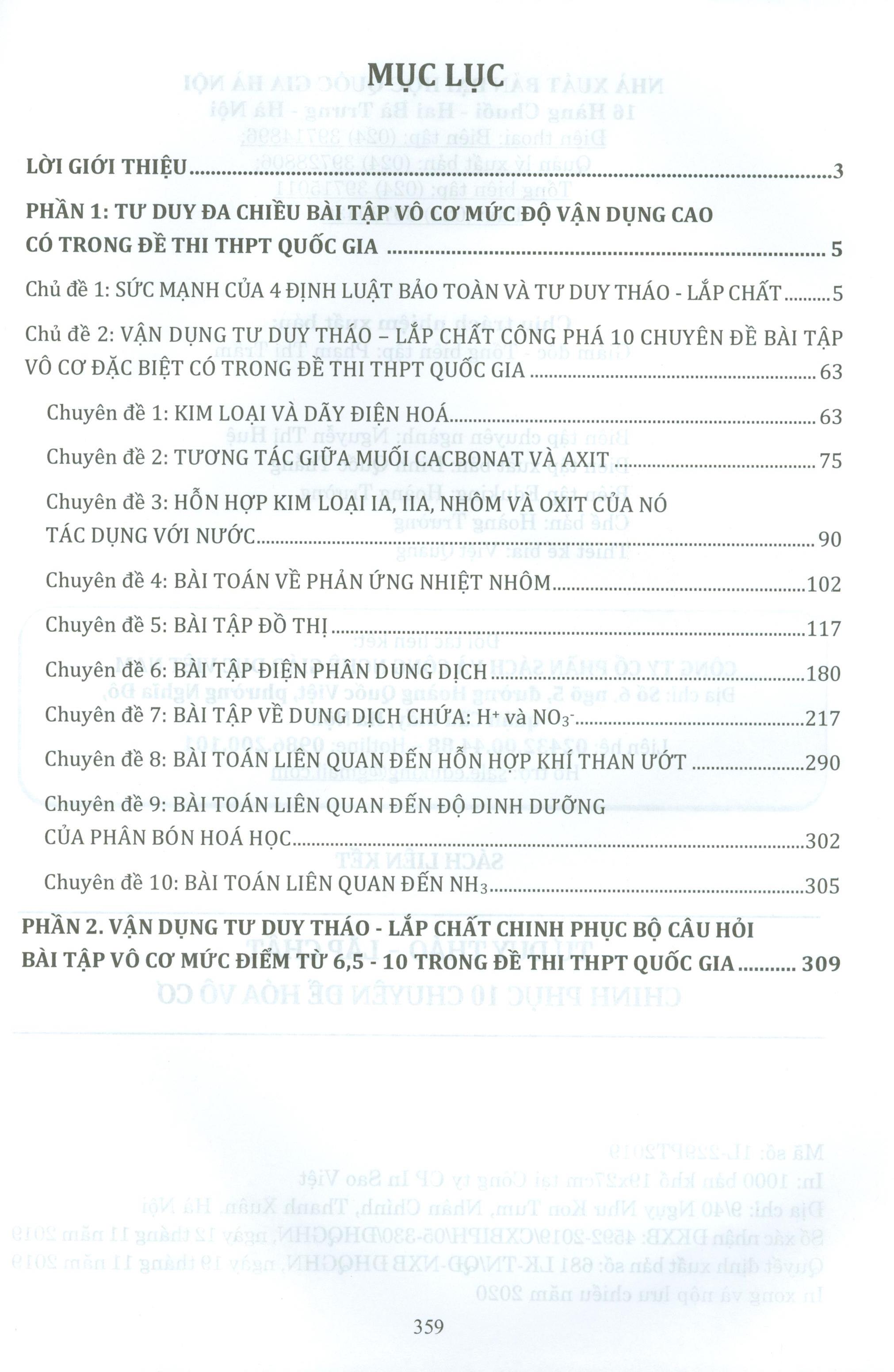 Tư Duy Tháp Lắp Chất Chinh Phục 10 Chuyên Đề Hóa Vô Cơ PDF đọc ebook online, epub online, nghe sách nói audio miễn phí.