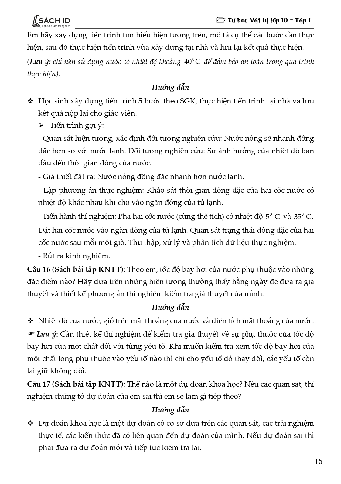 Tải sách Tự Học Vật Lí Lớp 10 - Tập 1 (Theo Chương Trình SGK Mới) PDF đọc ebook online, epub online, nghe sách nói audio miễn phí.