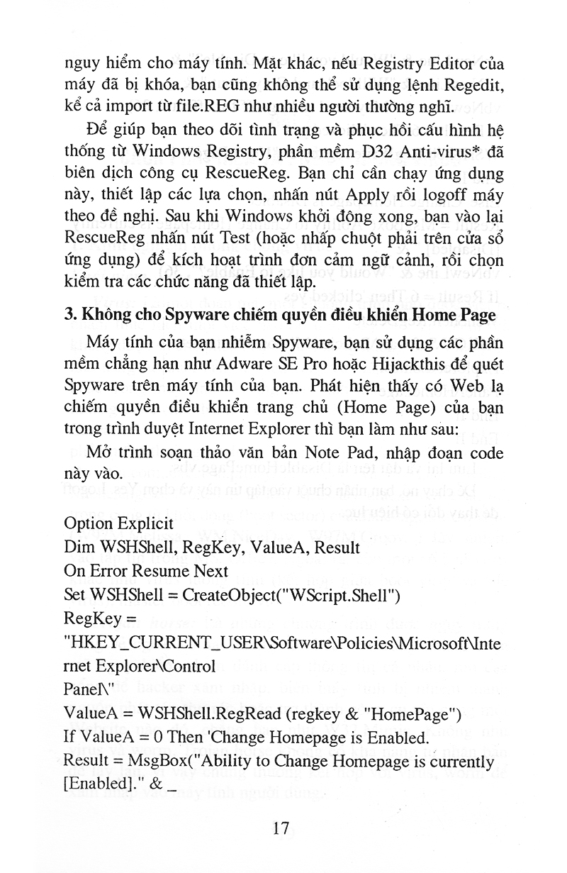 Tự Khắc Phục Máy Tính Khi Bị Vi Rút Tấn Công PDF đọc ebook online, epub online, nghe sách nói audio miễn phí. Tải sách Tự Khắc Phục Máy Tính Khi Bị Vi Rút Tấn Công PDF đọc ebook online, epub online, nghe sách nói audio miễn phí.