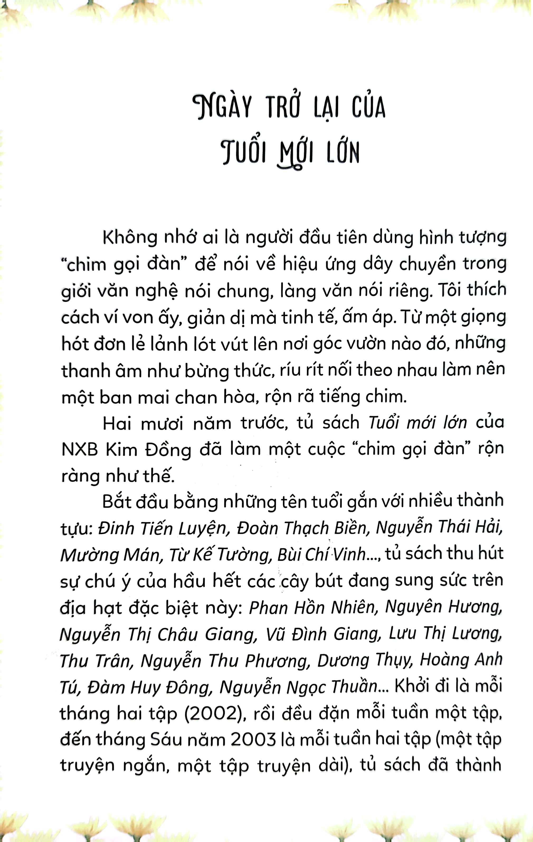 Tủ Sách Tuổi Mới Lớn - Những Lối Về Miền Hoa PDF Tủ Sách Tuổi Mới Lớn - Những Lối Về Miền Hoa PDF