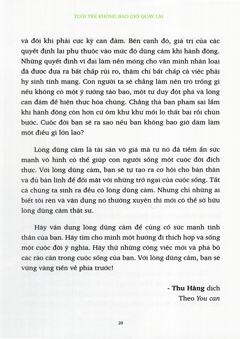 Tuổi Trẻ Không Bao Giờ Quay Lại - Tuyển Chọn Những Câu Chuyện Hay Nhất PDF Tuổi Trẻ Không Bao Giờ Quay Lại - Tuyển Chọn Những Câu Chuyện Hay Nhất PDF