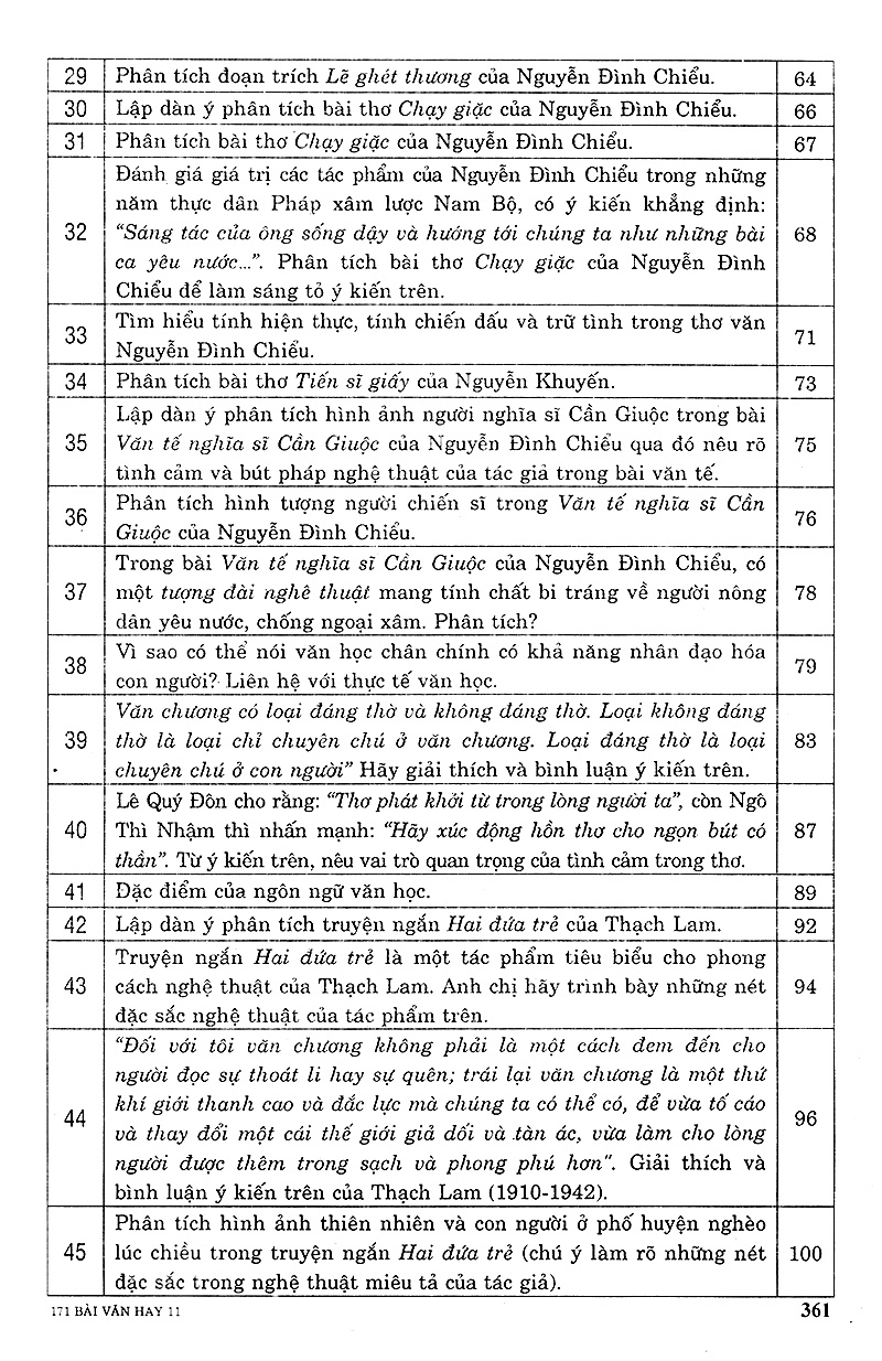 Tải sách Tuyển Chọn 171 Bài Văn Hay Lớp 11 PDF đọc ebook online, epub online, nghe sách nói audio miễn phí.