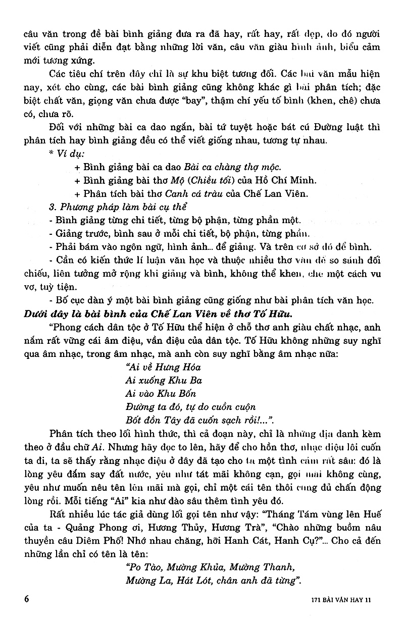 Tải sách Tuyển Chọn 171 Bài Văn Hay Lớp 11 PDF đọc ebook online, epub online, nghe sách nói audio miễn phí.