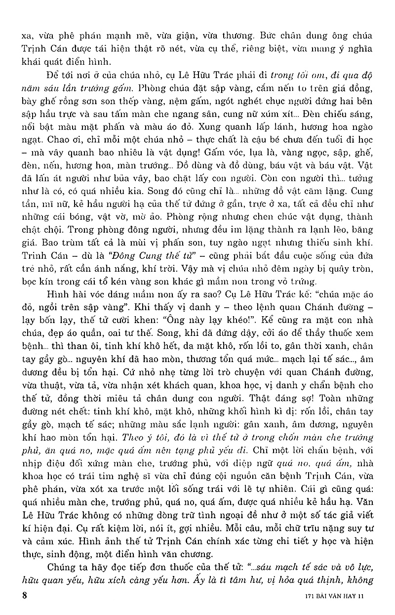 Tải sách Tuyển Chọn 171 Bài Văn Hay Lớp 11 PDF đọc ebook online, epub online, nghe sách nói audio miễn phí.