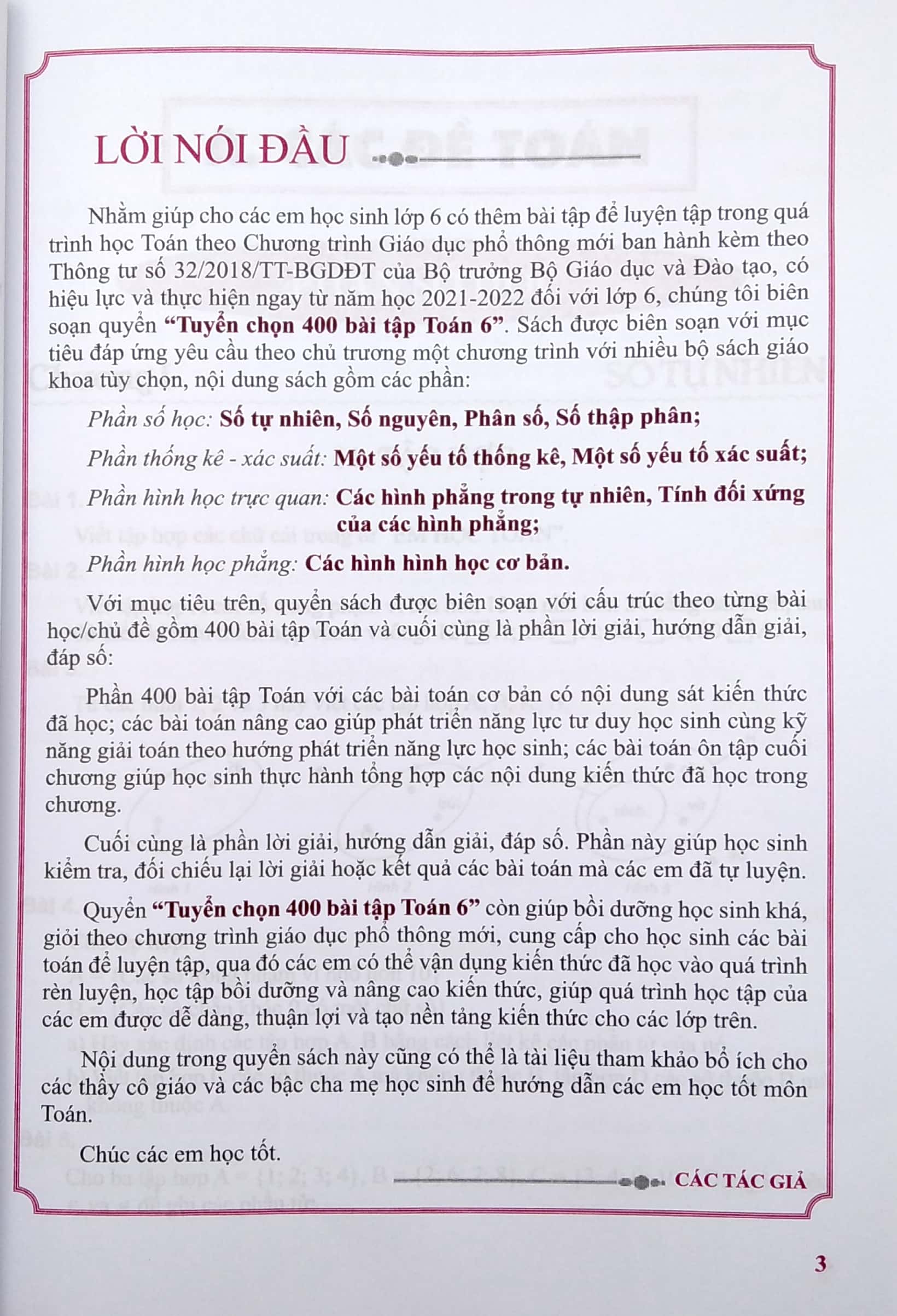 Tải sách Tuyển Chọn 400 Bài Tập Toán 6 - Theo Chương Trình Giáo Dục Phổ Thông Mới PDF đọc ebook online, epub online, nghe sách nói audio miễn phí.